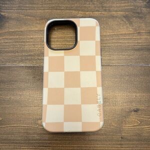 MagSafe Casely iPhone 13 Pro Case | Neutral Checkerboard